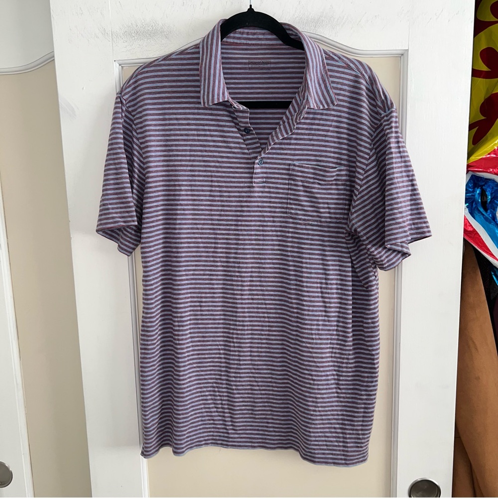Patagonia Organic Cotton Lightweight Striped Polo Shirt